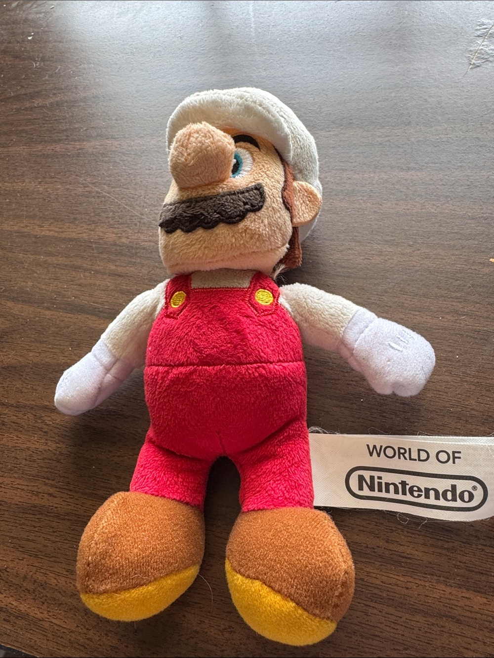 Nintendo Plush Figure in Red Overalls with White Hat